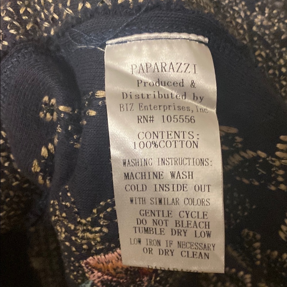 Paparazzi Womens Multicolor Floral Embroidered Knitted Cardigan Sweater Size L - Picture 11 of 13
